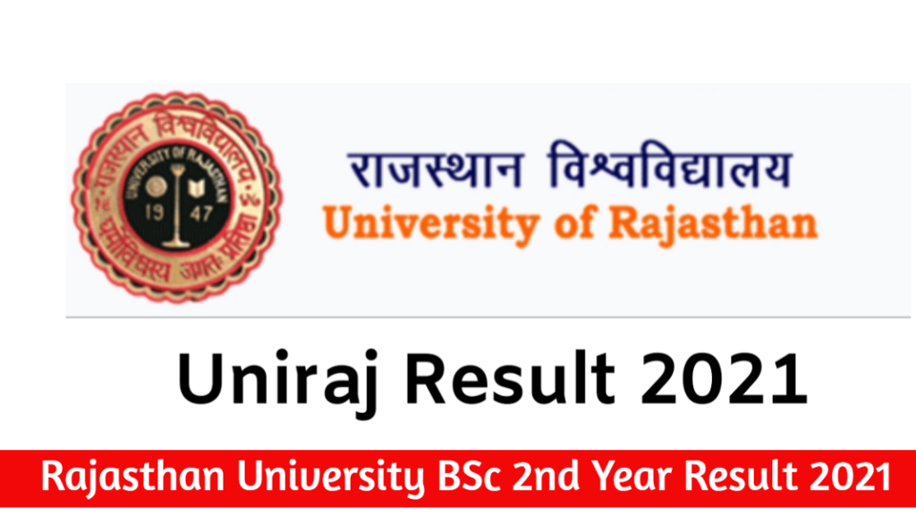 Rajasthan University BSc 2nd Year Result 2021