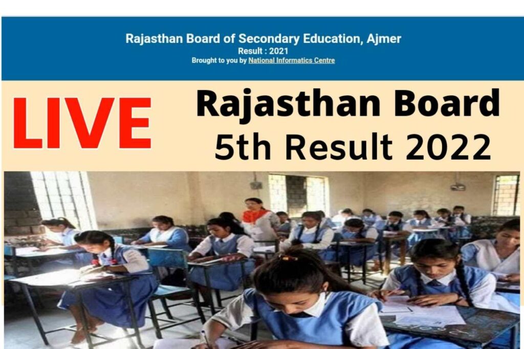 Rajasthan Board 5th Result 2022