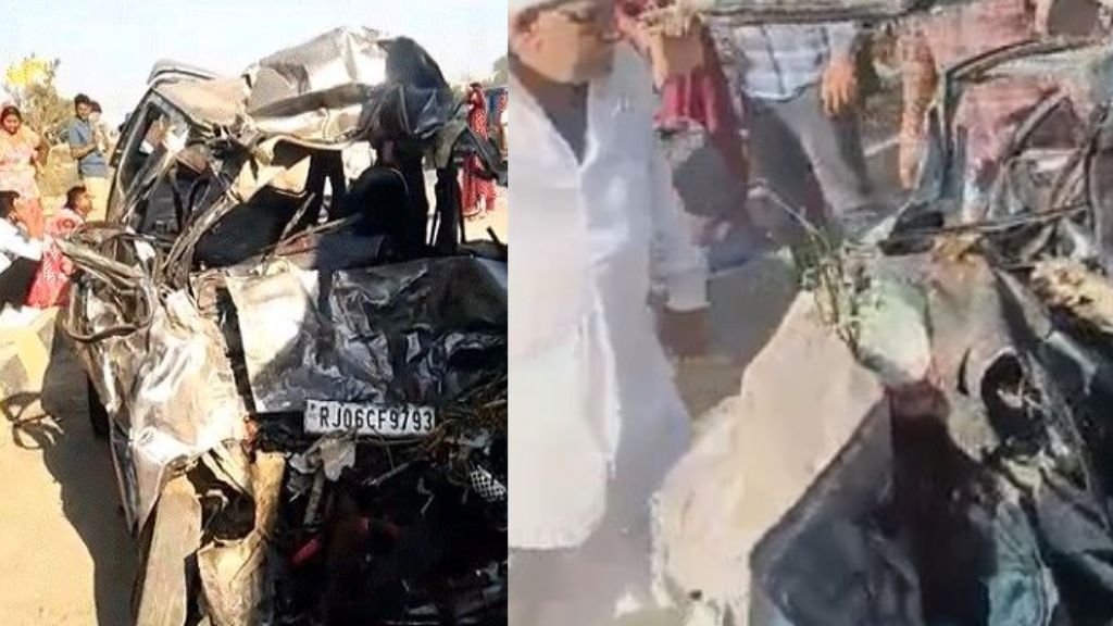 जयपुर-अजमेर हाईवे पर भीषण सड़क हादसा, 7 लोगों की मौत